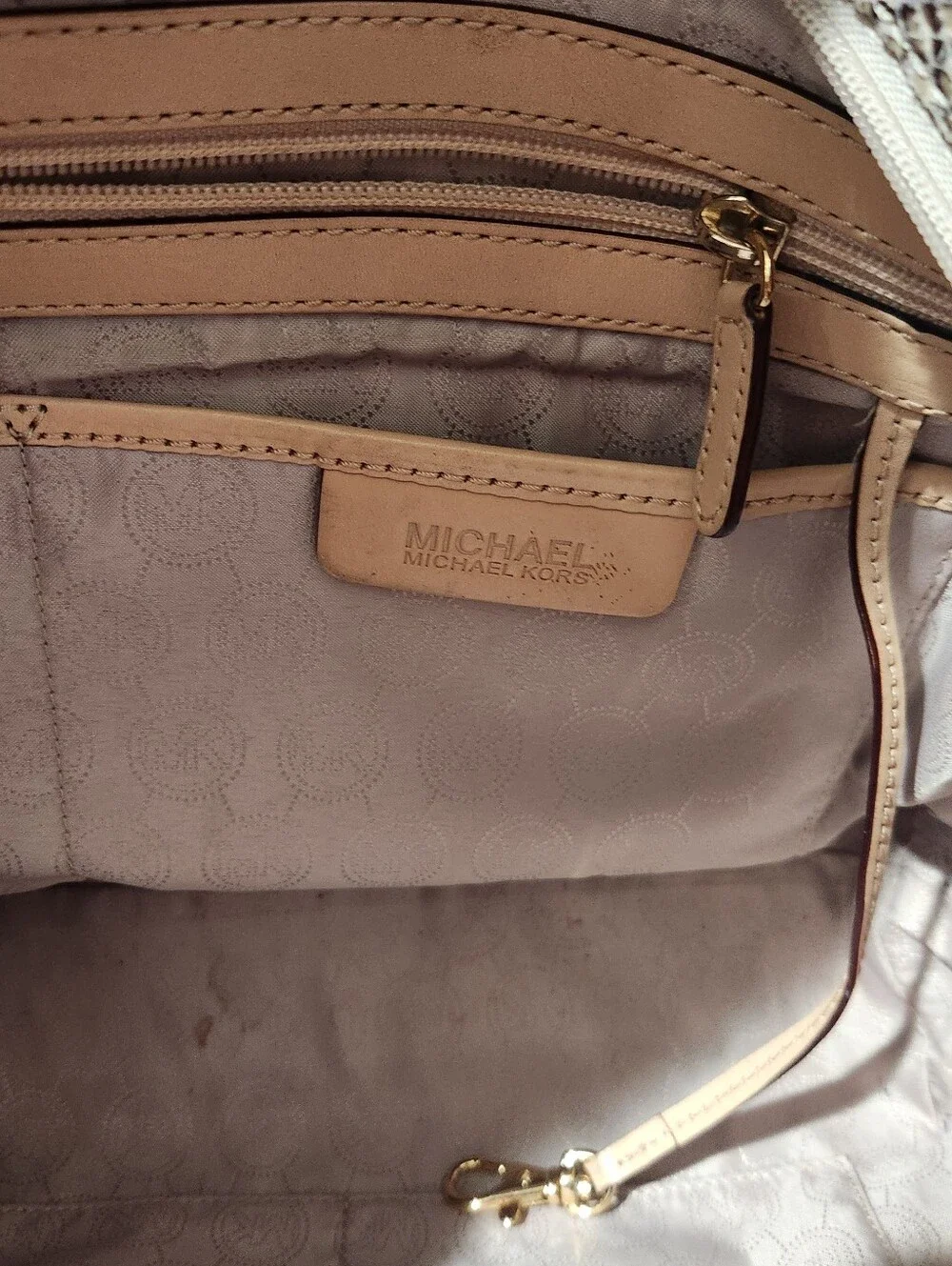 Michael Kors Tote Bag Snakeprint Leather